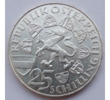 Австрия 25 шиллингов 1959. 100 лет со дня смерти Иоганна Баптиста Австрийского (серебро)