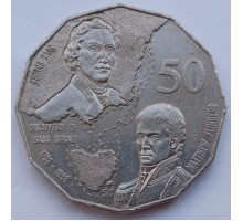 Австралия 50 центов 1998. 200 лет путешествию Джорджа Басса и Мэтью Флиндерса