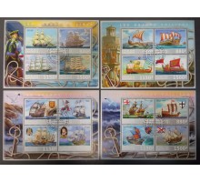 Набор сувенирных почтовых блоков Габон, 4 шт (19107)