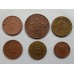 Набор монет Великобритании и Германии (ФРГ). 6 шт