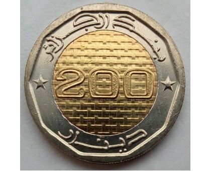 Алжир 200 динаров 2022. 60 лет Независимости