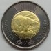 Канада 2 доллара 2022. В память о Королеве Елизавете II, черный доллар