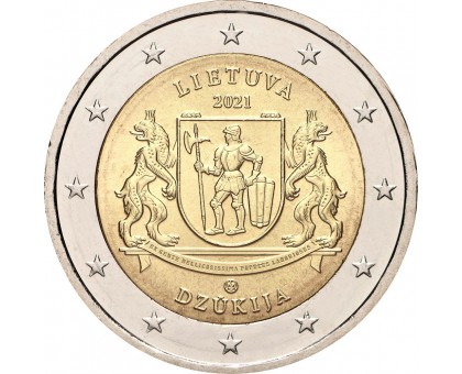 Литва 2 евро 2021. Литовские этнографические регионы - Дзукия