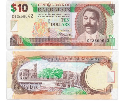 Барбадос 10 долларов 2007-2012
