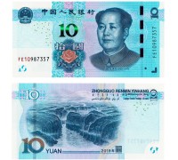 Китай 10 юаней 2019