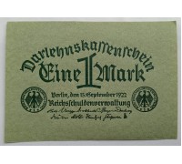 Германия 1 марка 1922