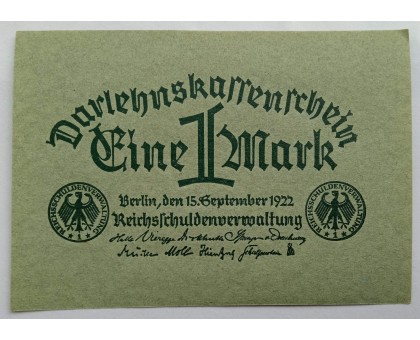 Германия 1 марка 1922