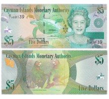 Каймановы острова 5 долларов 2010