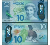 Новая Зеландия 10 долларов 2015 полимер