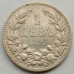 Болгария 1 лев 1891, серебро