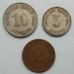 Германия 2, 5, 10 пфеннигов 1890-1924. Набор 3 монеты