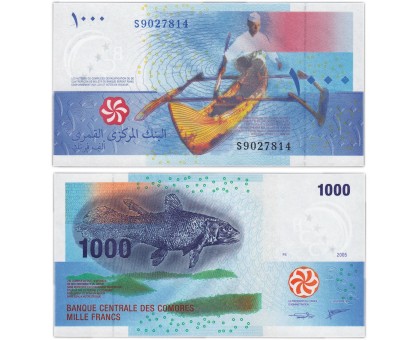 Коморские острова 1000 франков 2005