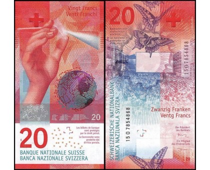 Швейцария 20 франков 2016