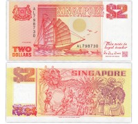 Сингапур 2 доллара 1990