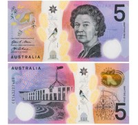 Австралия 5 долларов 2016 полимер