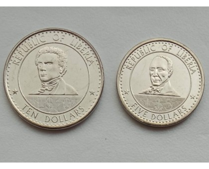 Либерия 2022. Набор 2 шт UNC