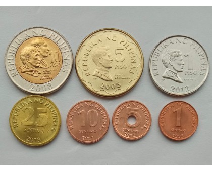 Филиппины 2005-2013. Набор 7 шт  UNC