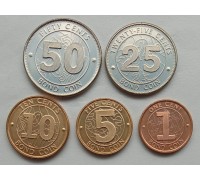 Зимбабве 2014. Набор 5 монет UNC