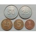Зимбабве 2014. Набор 5 монет UNC