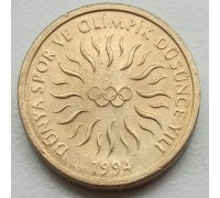 Турция 10000 лир 1994. XVII зимние Олимпийские Игры, Лиллехаммер 1994 UNC
