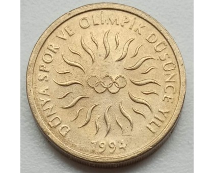 Турция 10000 лир 1994. XVII зимние Олимпийские Игры, Лиллехаммер 1994 UNC