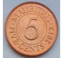 Маврикий 5 центов 2012 UNC