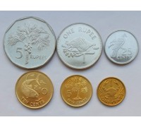 Сейшелы 2004-2012. Набор 6 монет UNC