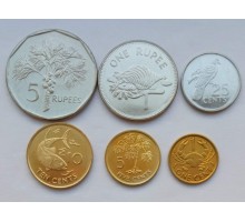 Сейшелы 2004-2012. Набор 6 монет UNC