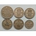 Великобритания 1937-1967. Набор 6 монет