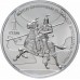 Киргизия 1 сом 2017. Тяжеловооружённый воин Кыргызского каганата