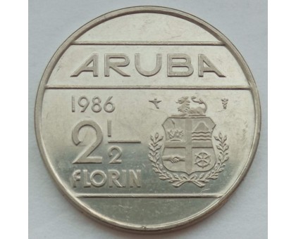 Аруба 2 1/2 флорина 1986-2013