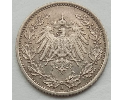 Германия 1/2 марки 1918 (серебро)