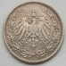 Германия 1/2 марки 1918 (серебро)