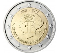 Бельгия 2 евро 2012. 75-летие музыкального конкурса имени королевы Елизаветы
