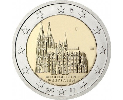Германия 2 евро 2011. Северный Рейн - Вестфалия