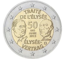 Германия 2 евро 2013. Елисейский договор