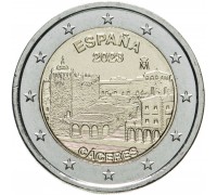 Испания 2 евро 2023. Старый город Касерес