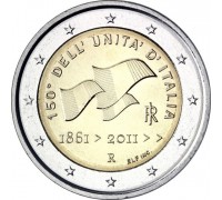 Италия 2 евро 2011. 150 лет объединению Италии