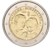 Италия 2 евро 2022. 30 лет со дня смерти судей Джованни Фальконе и Паоло Борселлино