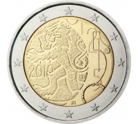 Финляндия 2 евро 2010. 150 лет Финской марке