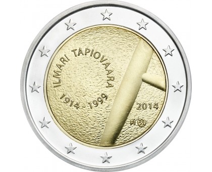 Финляндия 2 евро 2014. 100 лет со дня рождения Илмари Тапиоваара