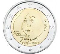 Финляндия 2 евро 2014. 100 лет со дня рождения Туве Янссон