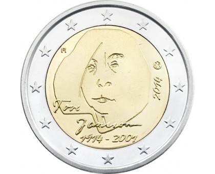 Финляндия 2 евро 2014. 100 лет со дня рождения Туве Янссон