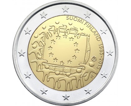 Финляндия 2 евро 2015. 30 лет флагу Европейского союза