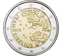 Финляндия 2 евро 2015. 150 лет со дня рождения Яна Сибелиуса