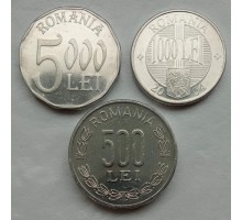 Румыния 1999-2004. Набор 3 монеты