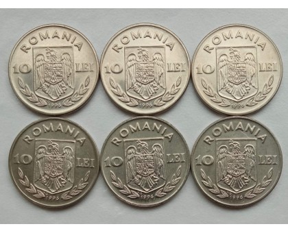 Румыния 10 лей 1996. XXVI летние Олимпийские Игры, Атланта 1996. Набор 6 монет