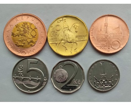 Чехия 2011-2019. Набор 6 монет