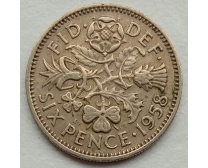 Великобритания 6 пенсов 1954-1970