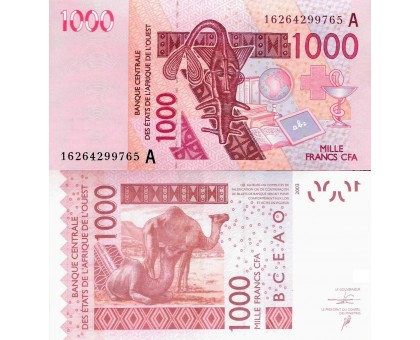 Западная Африка 1000 франков 2003 (КФА, Кот-Д-Ивуар, литера A)